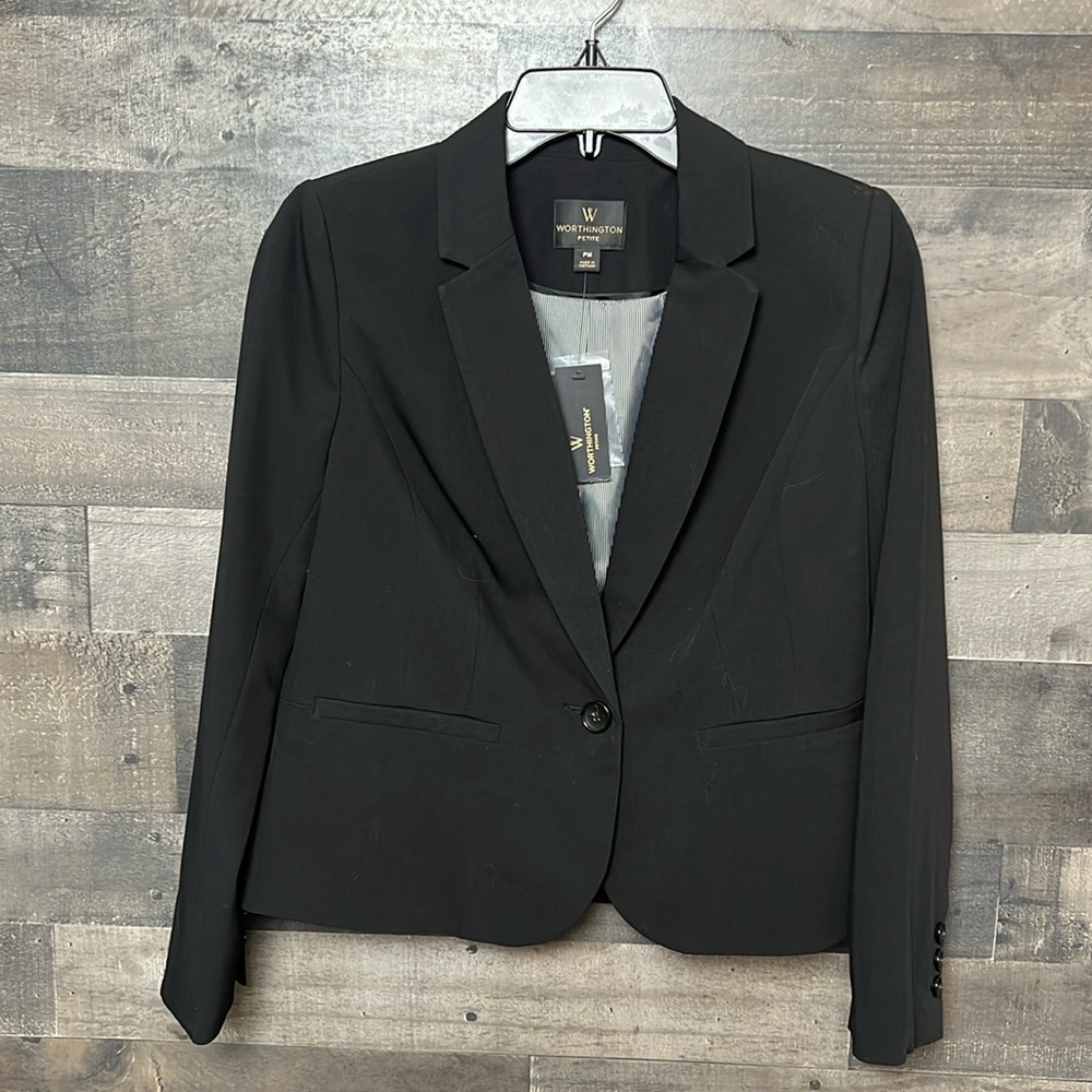 New Black Worthington Blazer